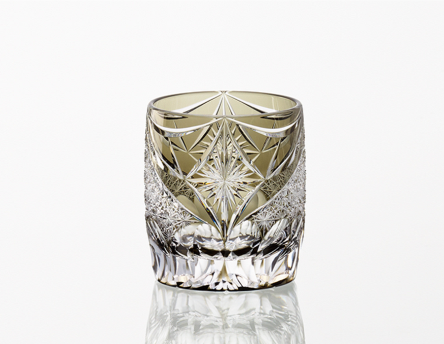 Sake Glass, Edo Kiriko "Kei-Unkai"