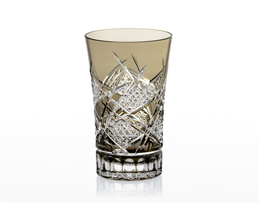 Tumbler, Edo Kiriko “Ishigaki” or “Stone Wall”