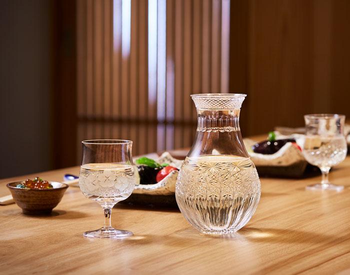Sake Carafe, Edo Kiriko 