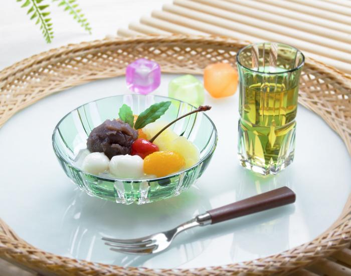 Appetizer mini-bowl Edo Kiriko "Bamboo stem series"