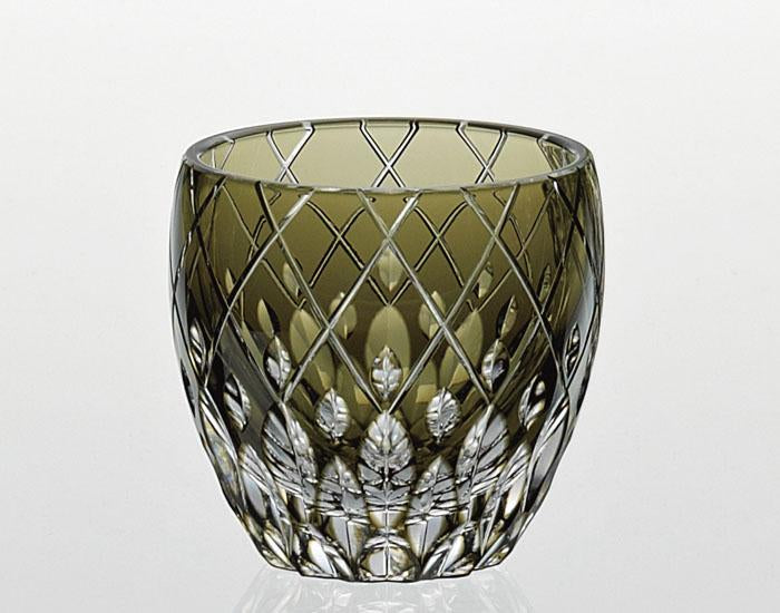 Sake Glass, Edo Kiriko By Hideaki Shinozaki, Master of traditional crafts