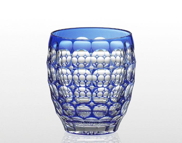 Whiskey Glass, Edo Kiriko "Hydrangea" By Satoshi Nabetani, Master of traditional crafts