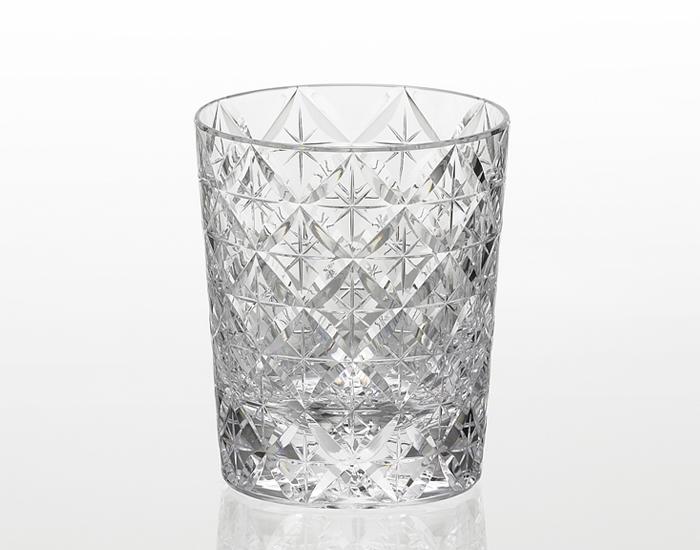 Whiskey glass Edo Kiriko "Circle Mesh" By Satoshi Nabetani, Master of traditional crafts